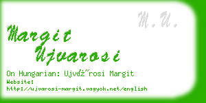 margit ujvarosi business card